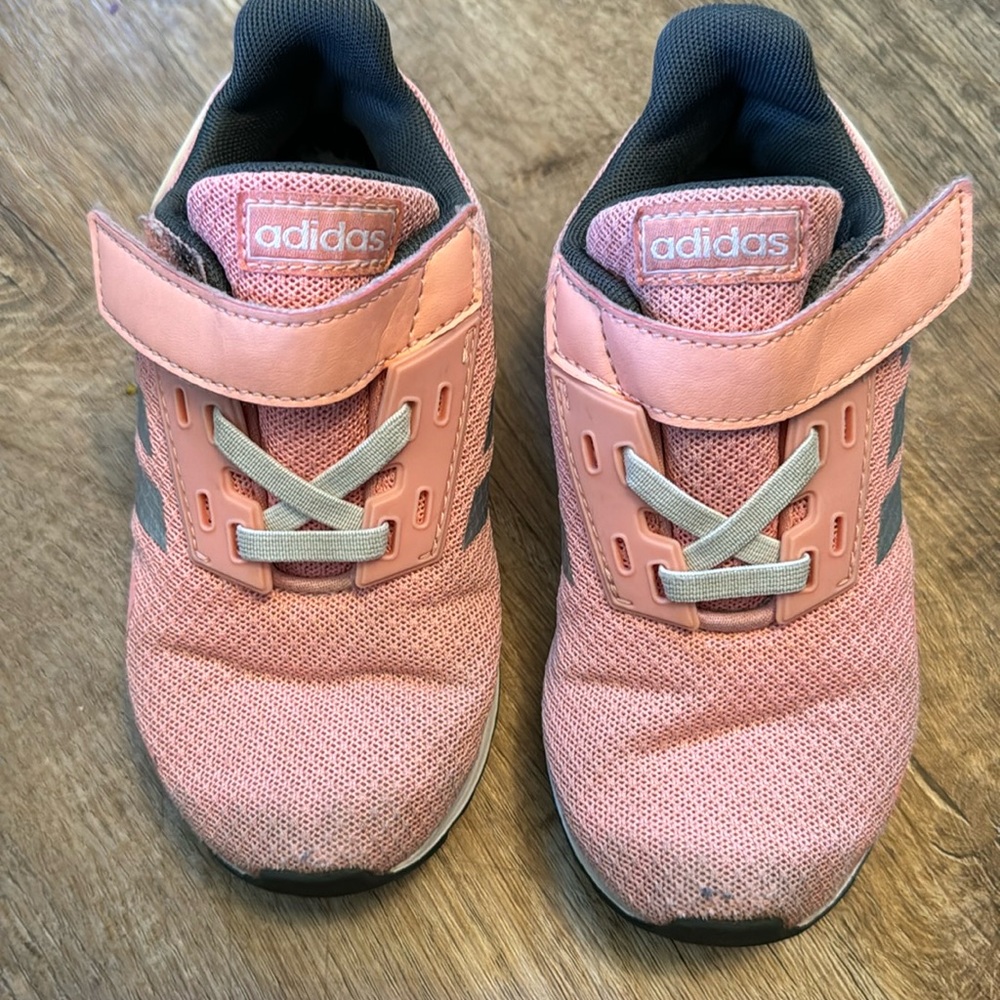 pink adidas shoes size 10K